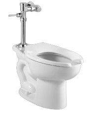 Photo 1 of American Standard Madera Elongated One-Piece Toilet with EverClean Surface, Top Spud, and Flushometer Included - Less Seat
