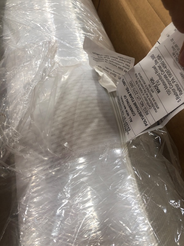 Photo 2 of (FACTORY SEAL BROKEN FOR INSPECTION) m-8-01400qdol-19 twin memory foam mattress