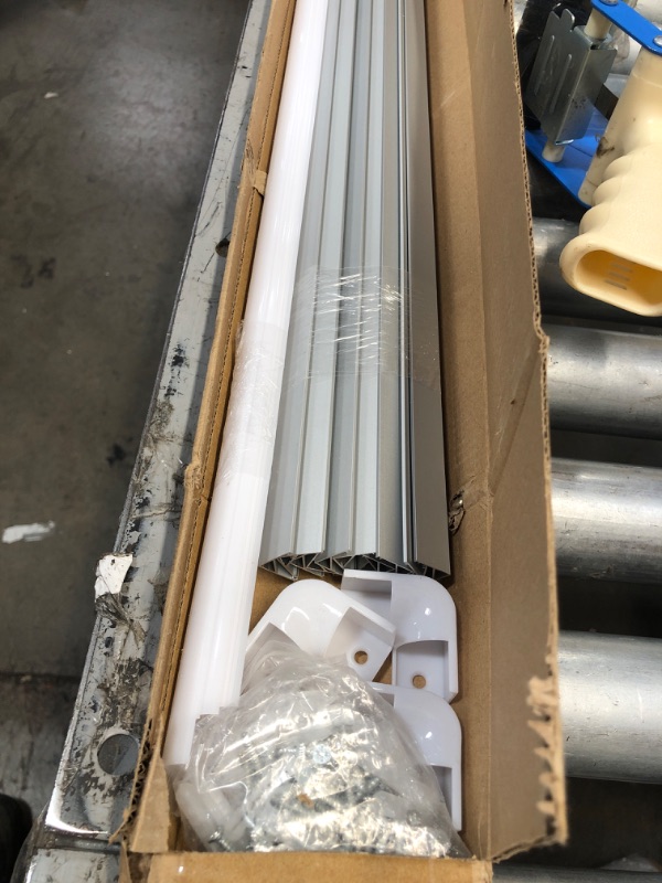 Photo 2 of 12 PCS LED Aluminum Profile, Aluminum Channel 3.3ft/1Meter Silver V-Shape LED Diffuser with Milky White Cover, End Caps and Mounting Clips Aluminum Extrusion for LED Strip Lights-90 Degrees Corner