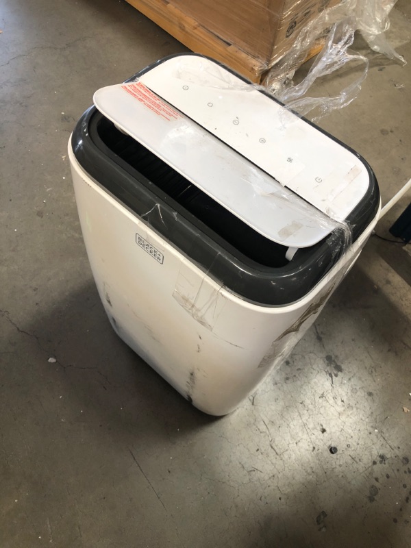 Photo 2 of (NON FUNCTIONING EXHAUST; MISSING ATTACHMENTS) BLACK+DECKER 14,000 BTU Portable Air Conditioner with Heat and Remote Control, White
