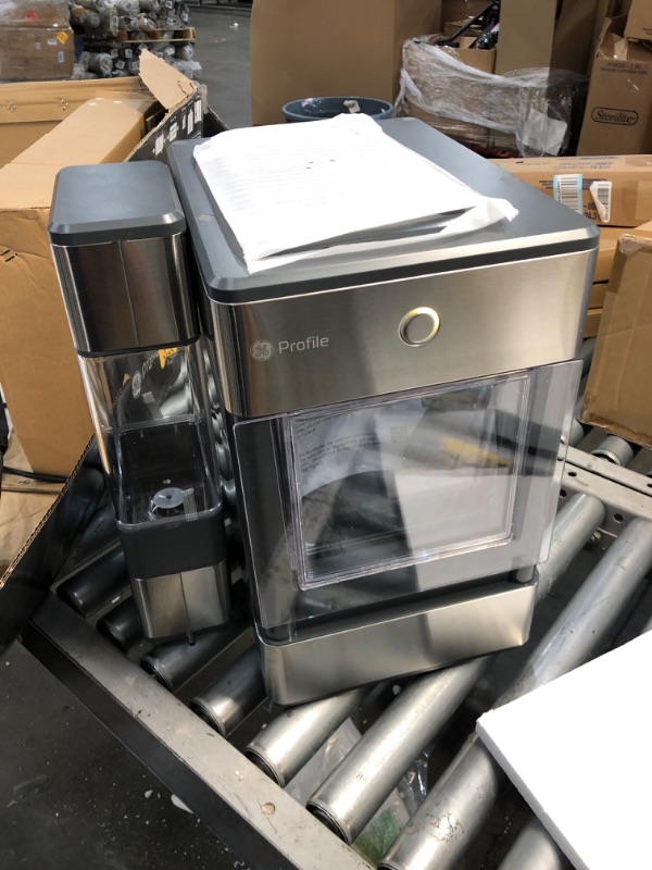Photo 3 of *TESTED* GE Profile Opal | Countertop Nugget Ice Maker with Side Tank | Portable Ice Machine Makes up to 24 Lbs. of Ice per Day | Stainless Steel Finish
