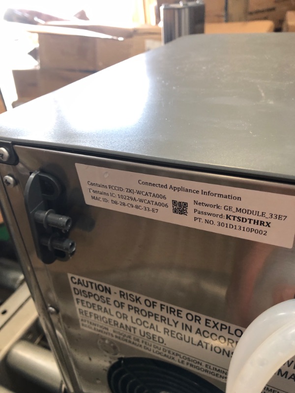 Photo 2 of *DAMAGED*
*CRACKER WATER DISPENCERGE*  Profile Opal 2.0 | Countertop Nugget Ice Maker with Side Tank | Ice Machine with WiFi Connectivity | Smart Home Kitchen Essentials | Stainless Steel
