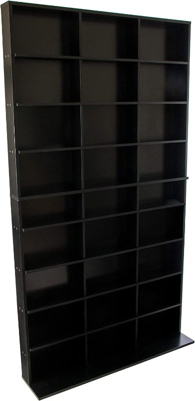 Photo 1 of Atlantic-Personal & Portable KV7000 Oskar Wood Multimedia Cabinet, Espresso
