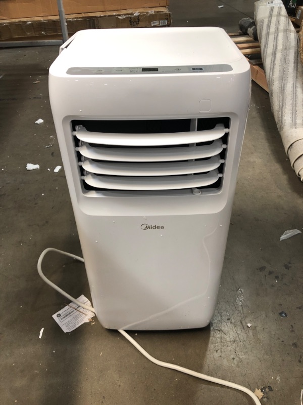 Photo 3 of Midea 8,000 BTU ASHRAE (5,300 BTU SACC) Portable Air Conditioner, Cools up to 175 Sq. Ft., Works as Dehumidifier & Fan, Remote Control & Window Kit Included
