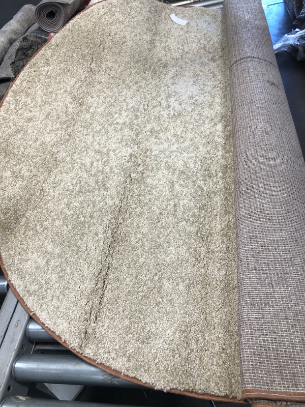 Photo 1 of 5'X7' OVAL BEIGE RUG 