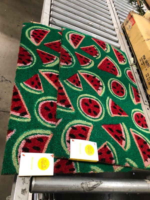 Photo 2 of 16x26 Watermelon Doormat Green - Sun Squad