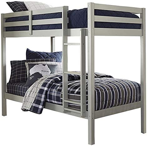 Photo 1 of **INCOMPLETE BOX 1 OF SET* - Hillsdale Kids and Teens Caspian Twin Bunk Bed, Twin/Twin, Gray
