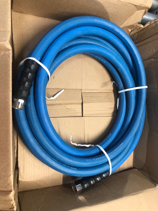 Photo 2 of AG-LITE BSALONE15 1" x 15' Hot/Cold Water Rubber Garden Hose, 100% Rubber, Ultra-Light, Super Strong, 500 PSI, -50F to 190F Degrees, High Strength Polyester Braided, 2x Water Flow
