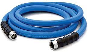 Photo 1 of AG-LITE BSALONE15 1" x 15' Hot/Cold Water Rubber Garden Hose, 100% Rubber, Ultra-Light, Super Strong, 500 PSI, -50F to 190F Degrees, High Strength Polyester Braided, 2x Water Flow
