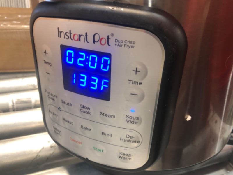 Photo 6 of (COSMETIC DAMAGES) Instant Pot 6qt Crisp Pressure Cooker Air Fryer - Silver