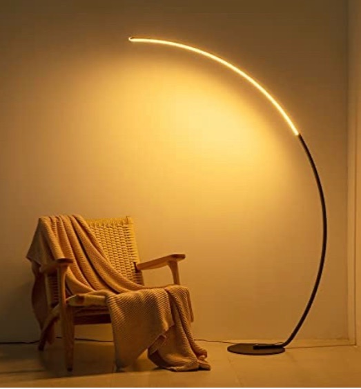Photo 1 of (DOES NOT POWER ON) Arc Floor Lamp, 67" Tall Black LED Modern Standing Floor Lamp with Remote Control