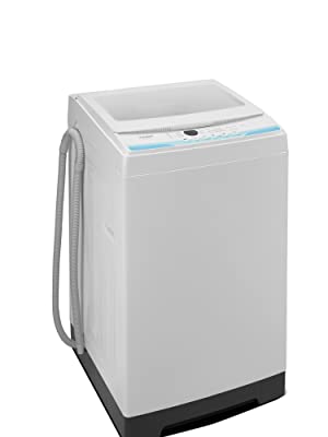 Photo 1 of (DENTED) COMFEE’ 1.6 Cu.ft Portable Washing Machine, 11lbs Capacity Fully Automatic Compact Washer with Wheels, 6 Wash Programs Laundry Washer with Drain Pump, Ideal for Apartments, RV, Camping, Ivory White
