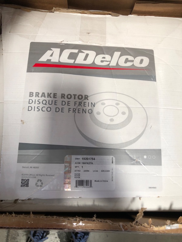 Photo 2 of 2008 Lincoln Mark LT ACDelco Brake Rotor, Advantage - Disc Brake Rotor - Rear
