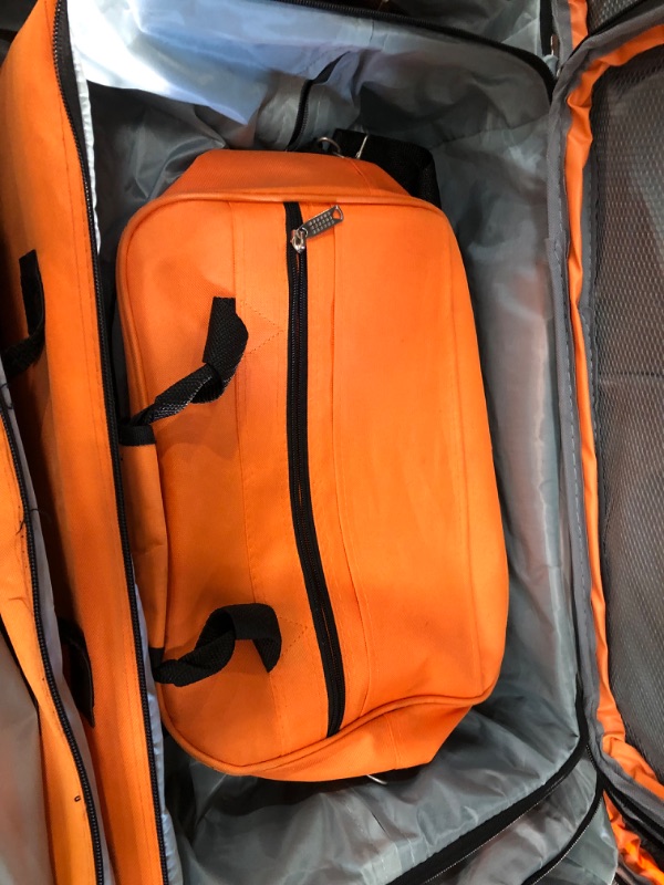 Photo 2 of Rockland Journey Softside Upright Luggage Set, Orange, 4-Piece (14/19/24/28)
