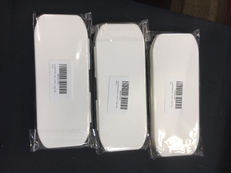 Photo 1 of (3) Nunubebe Mask Potable Storage Case - White | Face Mask Holder | Face Mask Case | Face Mask box | Face Mask Storage case | Mask Clips | Mask Container