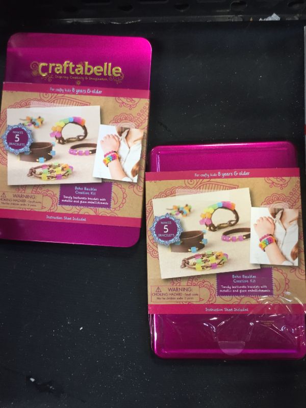 Photo 3 of Craftabelle – Earth Craft Bracelets Creation Kit – Bracelet Making Kit – 357pc Jewelry Set with Beads & Shells – DIY Jewelry Kits for Kids Aged 8 Years (2)