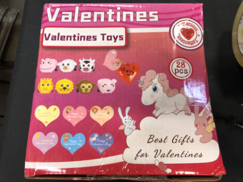 Photo 1 of 28 PC VALENTINES PULL BACK CAR TOYS 