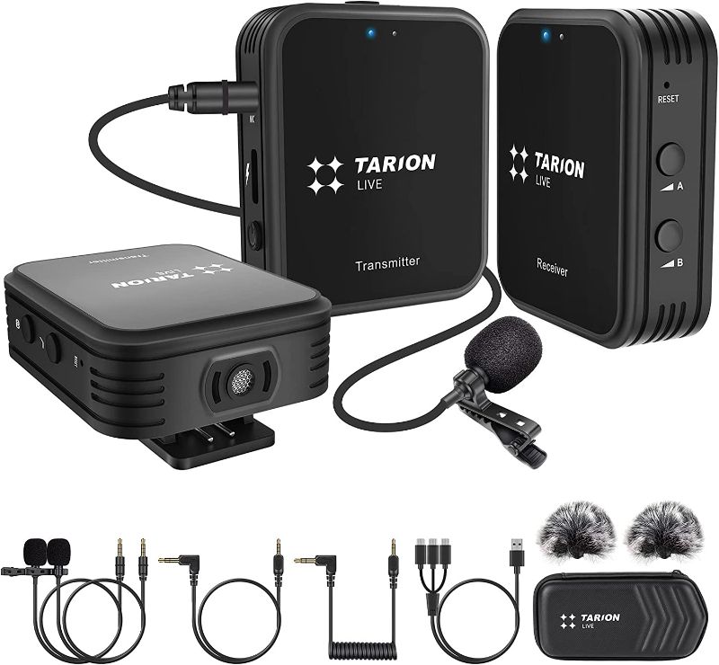 Photo 1 of TARION Digital 2.4GHz Wireless Lavalier Microphone System Compatible with DSLR Cameras Camcorders Smartphones and Tablets G1(A2)