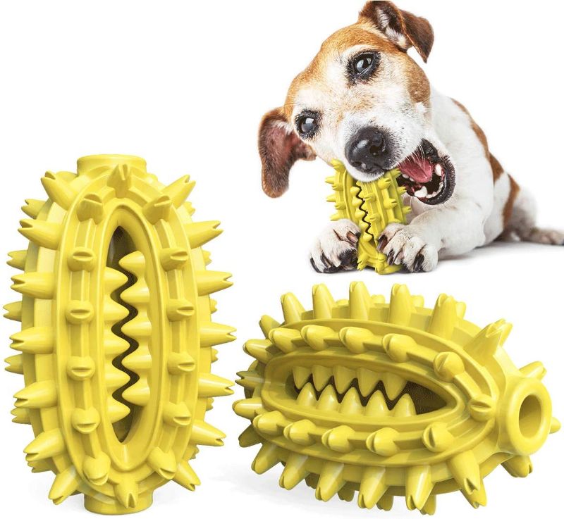 Photo 1 of CEESC Dog Toothbrush Chew Toys, Durable Dog Toy Bite-Resistant Cactus Molar Ball, All-Round Cleaning Dog Dental Care Brushing Ball Toy for Medium Large Dogs