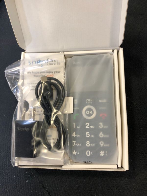 Photo 2 of Snapfon ez4G Locked | Big-Button Cellphone for Seniors, Nationwide 4G Volte, SOS Button, Hearing Aid Compatible, Mobile Monitoring Service Ready | Locked to Snapfon Network, Activation Kit Included