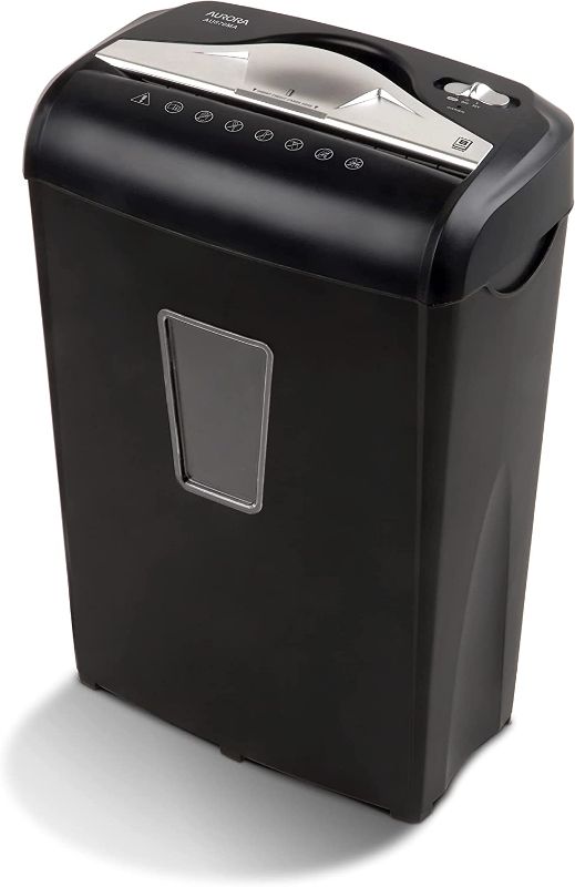 Photo 1 of Aurora AU870MA High-Security 8-Sheet Micro-Cut Paper Credit Card Shredder Black   ---factory sealed---- 