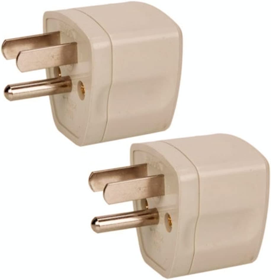 Photo 1 of (4)ANRANK U-U76230AK 2 Packs Universal Travel Adapter AU UK EU to US Canada AC Power Plug Adapter Travel Converter White