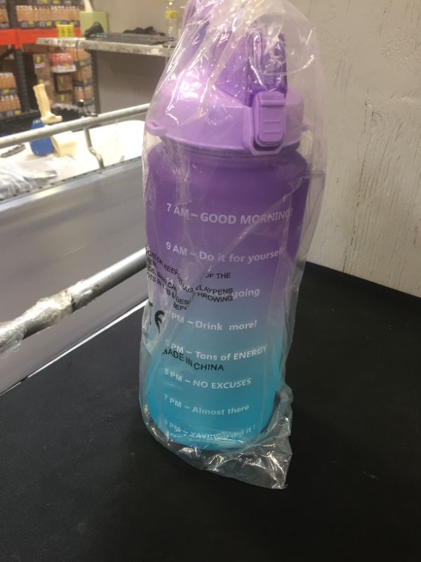 Photo 1 of  Large Half Gallon/64oz Motivational Water Bottle 