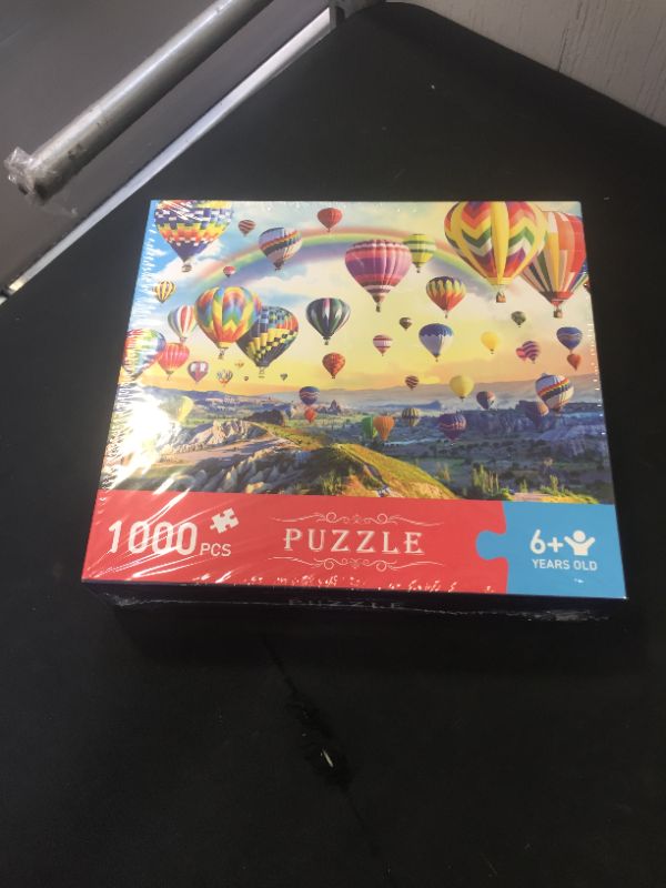 Photo 2 of HUADADA Puzzles for Adults 1000 Piece, Hot Air Balloon 1000 Piece Puzzle for Adults Educational Games Home Decoration Colorful Jigsaw Puzzle (27.56" x 19.67")