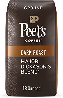 Photo 1 of Peet's Coffee, Dark Roast Ground Coffee - Major Dickason's Blend 18 Ounce Bag exp 7/22