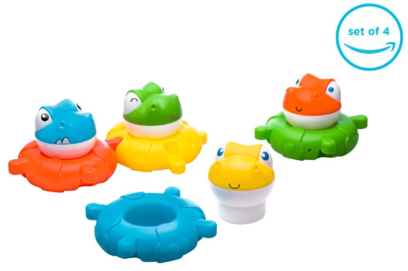 Photo 1 of Bizzu Floating Bath Toys, 4 Pc. factory sealed 
