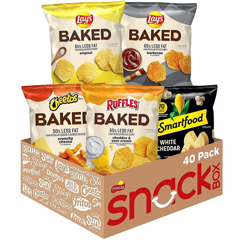 Photo 1 of Frito-Lay Baked & Popped Mix Variety Pack, Pack of 40 -- Best Before 05 23 2022