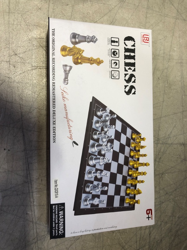 Photo 2 of 12.5 Inch Magnetic Travel Chess Set with Folding Chess Board, Chess Set for Adults, Portable Chess Sets,