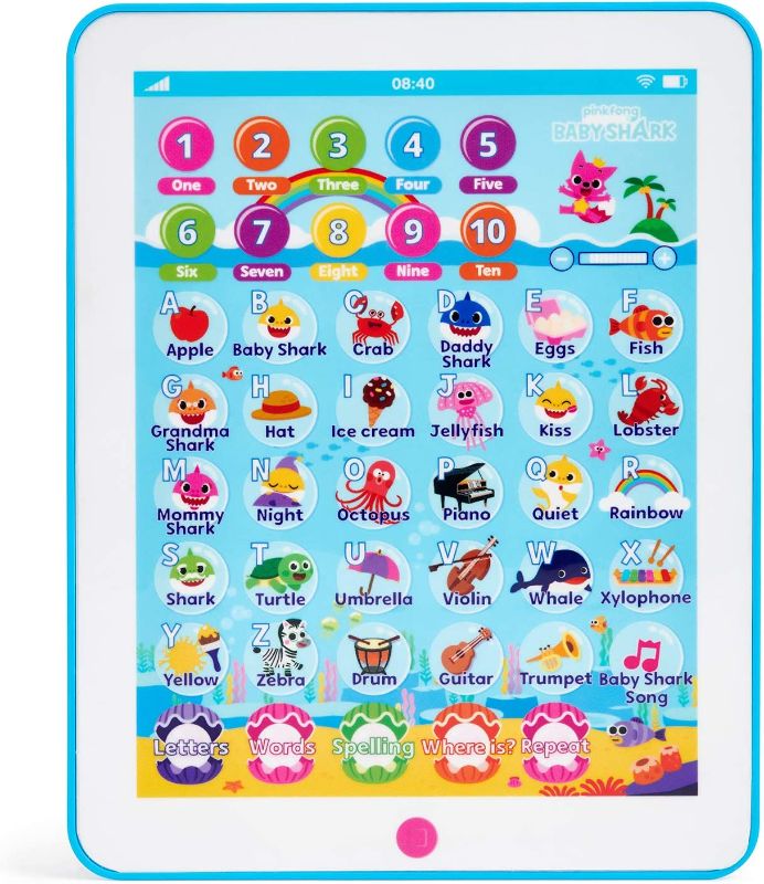 Photo 1 of WowWee Pinkfong Baby Shark Tablet - Educational Preschool Toy