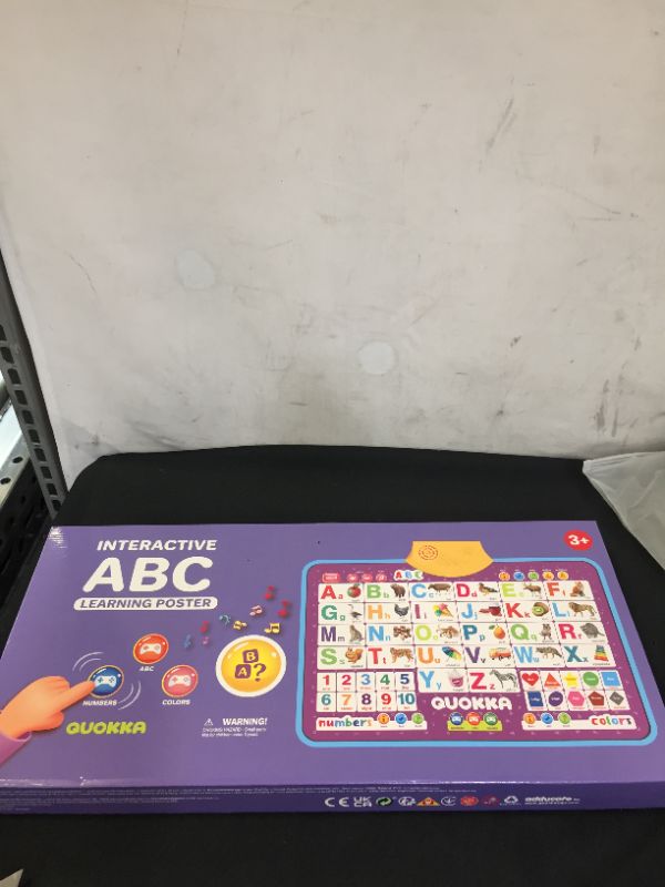 Photo 2 of Alphabet Poster Educational Toy for 2-4 Year Old – ABC Learning Wall Chart for Toddlers Age 1-3 by QUOKKA – Interactive Speech Therapy Game for Kids 5-6-7 yo – Classroom Talking Gift for Girl & Boy
