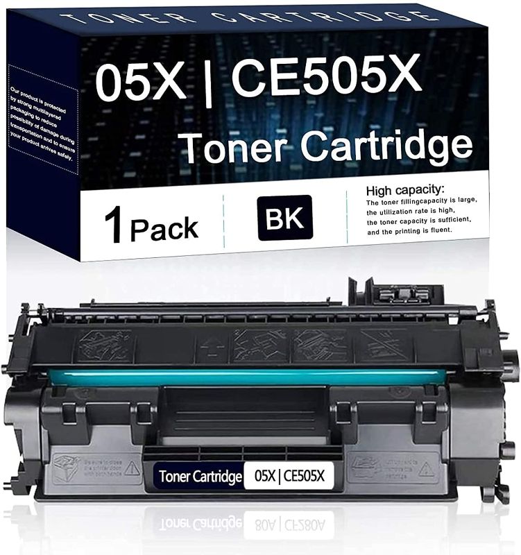 Photo 1 of 1 Pack Black 05X | CE505X Compatible Toner Cartridge Replacement for HP Laserjet Pro P2035 Printer P2035n Printer P2055 Printer P2055d Printer P2055dn Printer P2055x Printer,Sold by SohuToner. 2 PACK 
