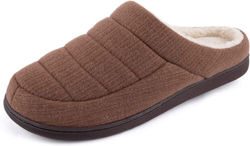 Photo 1 of ULTRAIDEAS Men's Cozy Slip On Memory Foam Slippers, Men's House Slippers with Plush Fleece Lining----(11-12)
