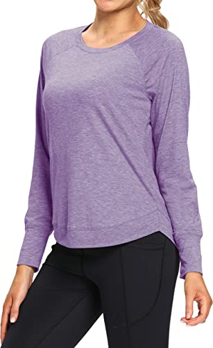 Photo 1 of CUQY Long Sleeve Workout Shirts for Women, Workout Tops for Women Yoga Running Athletic Long Sleeve Shirts Basic Workout Tops
(SMALL)