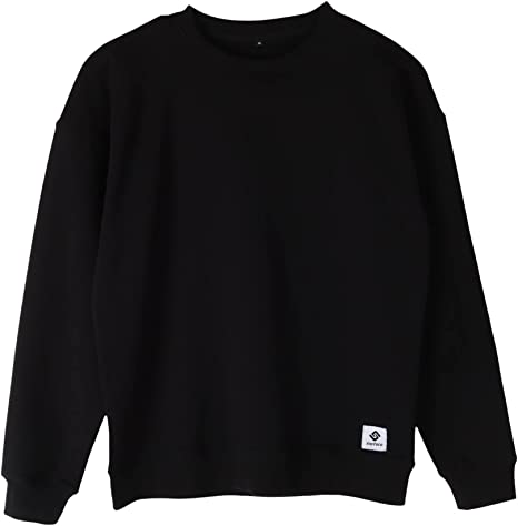 Photo 1 of Softere Long Sleeve comfortable Crewneck Sweatshirt - Black
(SMALL)
