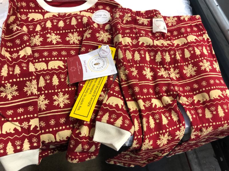 Photo 2 of Burt's Bees Jammies Matching Holiday Organic Cotton Pajamas toddler size 4
