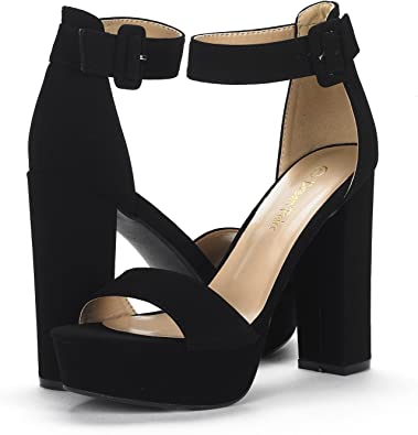 Photo 1 of DREAM PAIRS Women's Hi-Lo High Heel Platform Pump Sandals --Size 9-- 