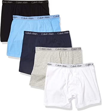 Photo 1 of Calvin Klein Boys' Modern Cotton Assorted Boxer Briefs Underwear, Multipack, XL 16-18