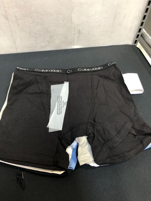 Photo 5 of Calvin Klein Boys' Modern Cotton Assorted Boxer Briefs Underwear, Multipack, XL 16-18