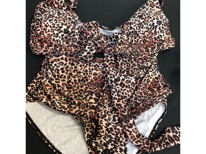 Photo 1 of DACI Leopard Print Swim Suit one piece size 12 womens 