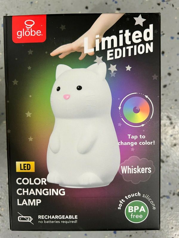 Photo 1 of Globe Silicone Color Changing Lamp LED Limited Edition - 5 Options Whiskers