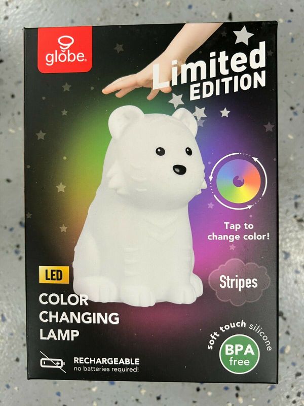 Photo 1 of Globe Silicone Color Changing Lamp LED Limited Edition - 5 Options STRIPES