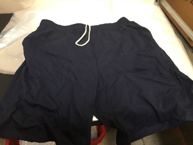 Photo 2 of Russell Athletic Men's Basic Cotton Jersey Short with Pockets SIZE LARGE
