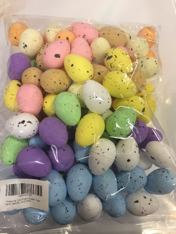 Photo 2 of 100 PCS Mini Foam Easter Eggs for Easter Decorations Crafts Easter Basket Stuffers Party Décor