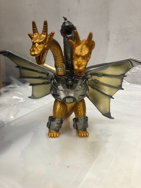 Photo 1 of 7" HIGH FLEXIBLE 3 HEADED DRAGON TOY