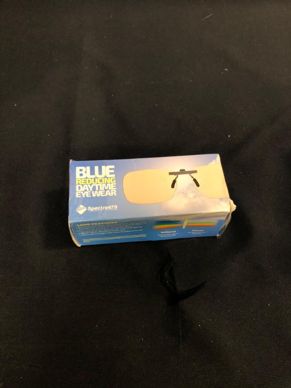 Photo 3 of Blue Light Blocking Clip On Glasses - Effective Computer Glasses for Men and Women, Durable Lightweight Design Reduce Eyestrain, Headaches for All Day Screen Time and Gaming Protection