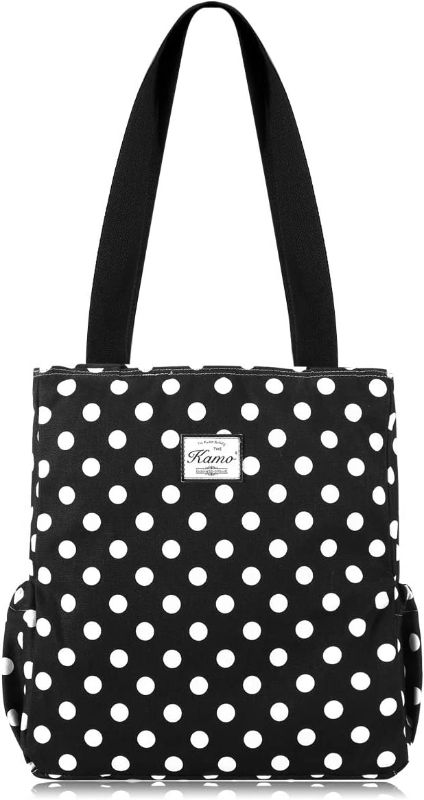 Photo 1 of Kamo Canvas Tote Bag - Shoulder Bag Stylish Shopping Casual Bag Foldaway Travel Bag Handbags for Women Lady Girl Teens